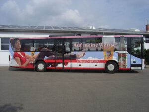 Verkehrsmittelwerbung Diesch Busreisen